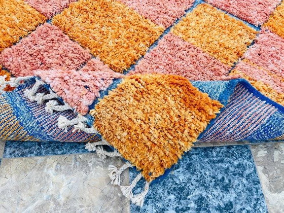 Handgemaakt kleurrijk vloerkleed uit het Atlasgebergte 3/2m – Vloerkleden en tapijten, Wool, Bohemian (photo 4 of 8)
