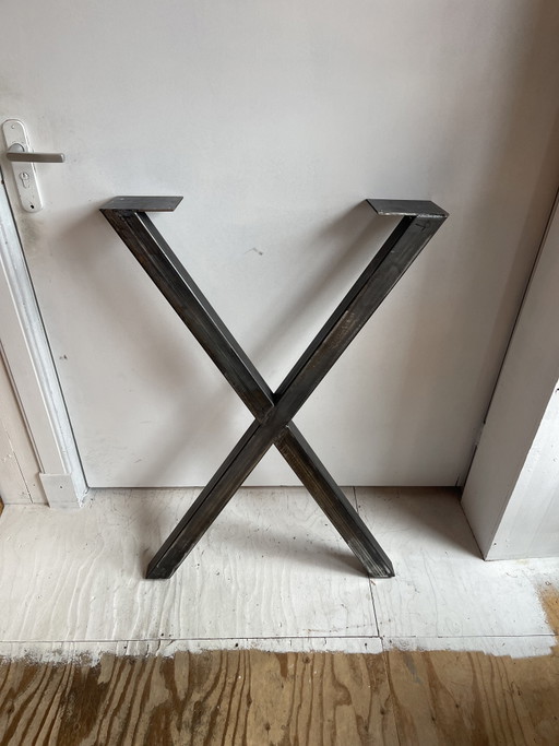 Set of Steel Legs for a Bar Table – eettafels, Iron, Metal