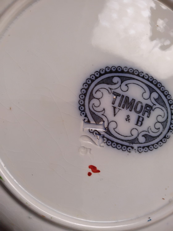 Image 1 of Villeroy &amp; Boch Timor Piatto/Cestino orientale antico, circa 1900