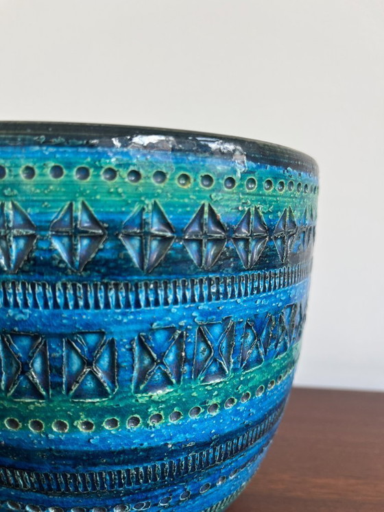 Image 1 of Bitossi bloempot - Rimini Blue, Aldo Londi