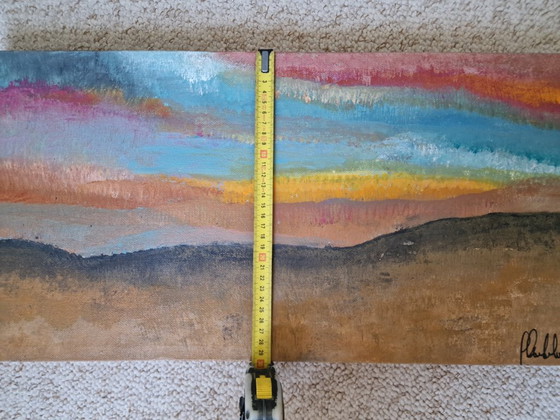 Acrylique sur toile coucher de soleil – Peintures et dessins, Canvas (photo 8 of 8)