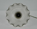 Vintage Franse Holophane Hanglamp Glas 