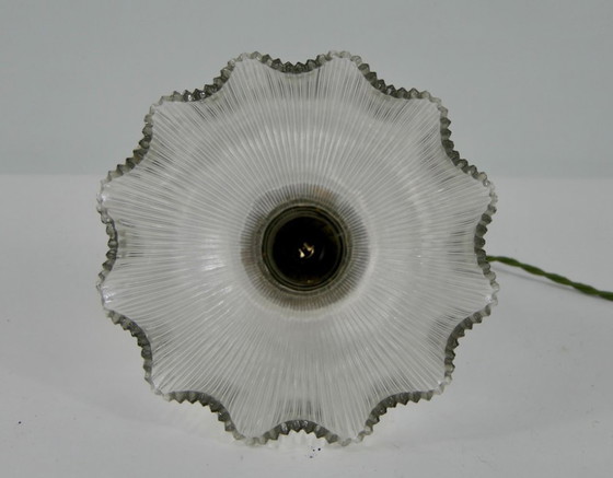 Image 1 of Vintage French Holophane Pendant Lamp Glass