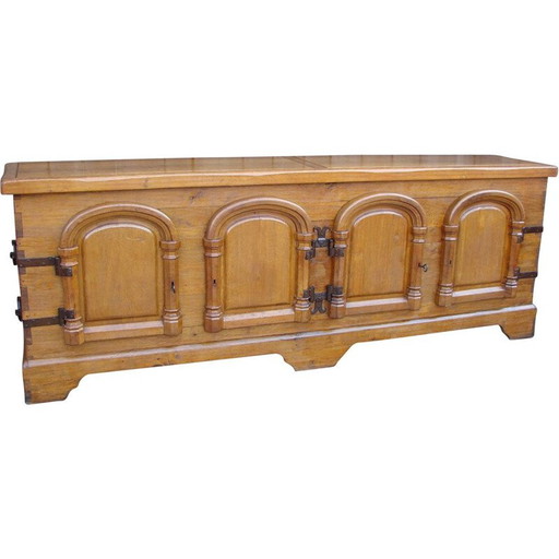 Vintage oakwood highboard, 1950