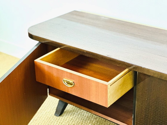 Image 1 of Vintage varnished low sideboard, 1960