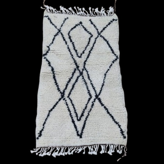 Image 1 of Tappeto fatto a mano in lana berbera Azilal 116 X 70 cm