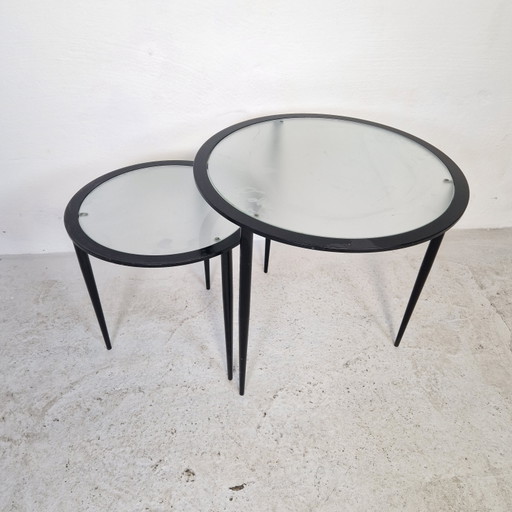 Tables d'appoint minimalistes des années 80