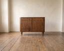 Aparador Japandi | madera maciza de mango | frontal de listones | 112 cm