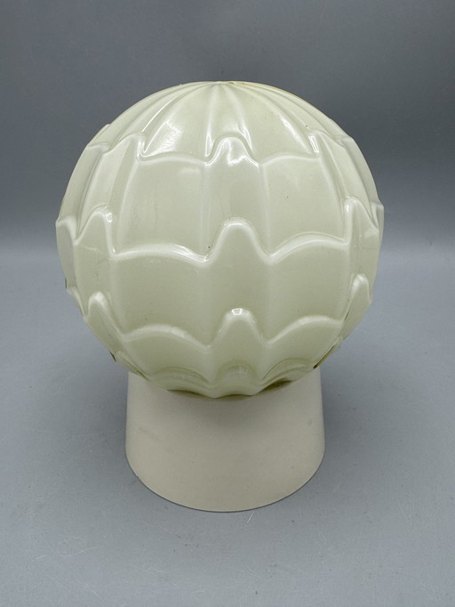 Thabur lamp met sculpturale glazen kap