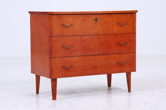 Image 1 of Vintage ladekast | Mid Century ladekast | houten opbergmeubel 60s #07-45