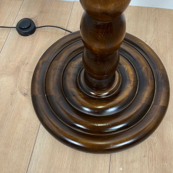 Image 1 of Base de lámpara de pie de madera torneada, 1980