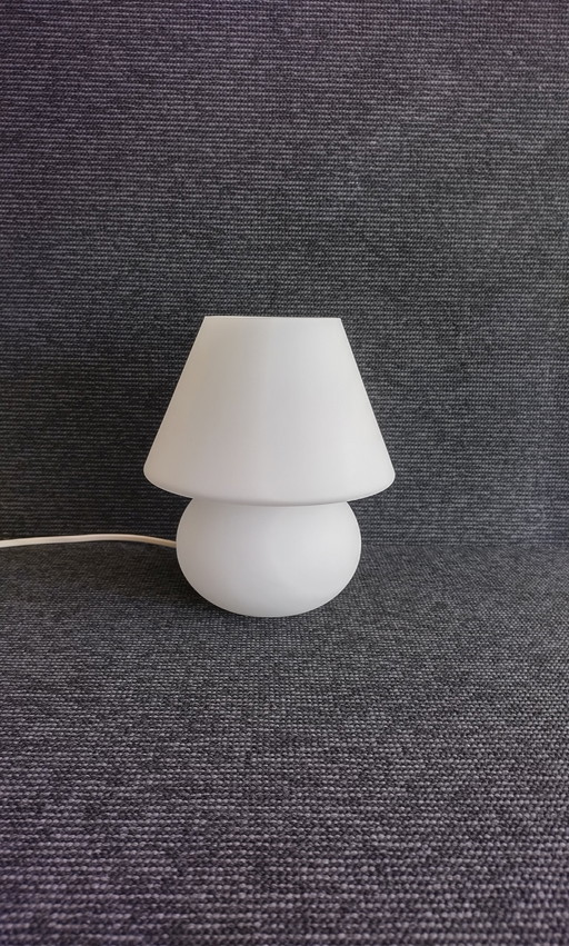 Mushroom Lamp - Vintage - Gematteerd Opaline Glas