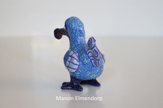 Unique 100% Handmade Dodo Figurine / Bird Art New, Sculpture, Ceramic, Blue, Hedendaags (photo 2 of 5)