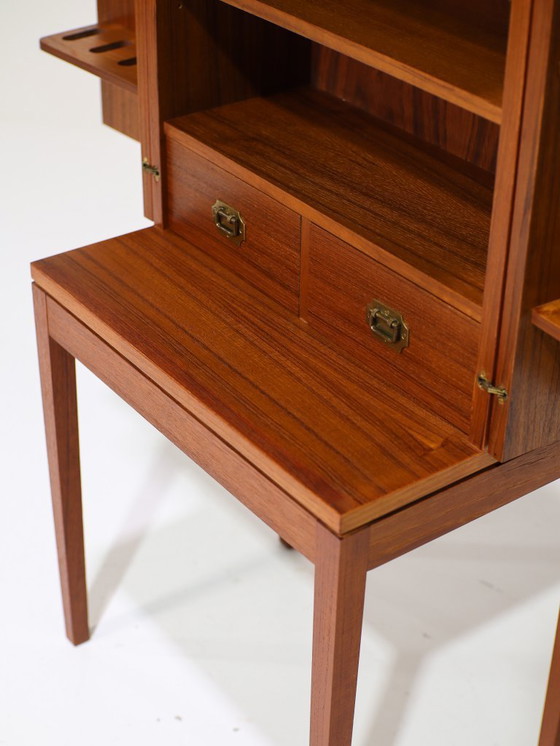 Image 1 of Mobile bar/pipe di Henning Korch in teak, danese, anni '60