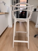 4 tabourets de bar Kartell blancs