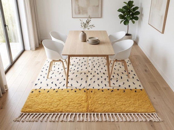 Alfombra de lana auténtica, tejida a mano, 2/3 m – Aime Té, Wool (photo 5 of 7)