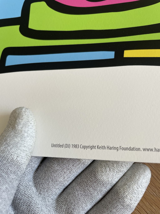 Keith Haring (1958-1990), Untitled (DJ), 1983, Licensed by Artestar NY, Printed in U.K.