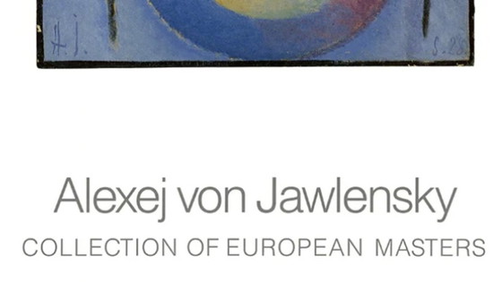 Image 1 of Alexej von Jawlenski: "Wasser und Licht, 1928". In der Platte signiert. Offsetlithographie in ausgezeichnetem Zustand.