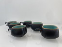 Ensemble de six tasses à thé japonaises modernes