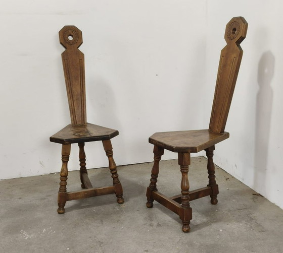 Chaises de style ferme vintage – Tabourets, Wood (photo 5 of 5)