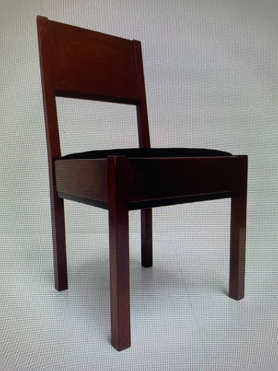 Image 1 of Stuhlset für den Speisesaal der Schule in Den Haag, entworfen von Muntendam für Lov, 1920er Jahre