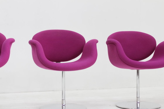 Image 1 of Set van 4 Artifort Little Tulip eetkamer stoelen van Pierre Paulin 