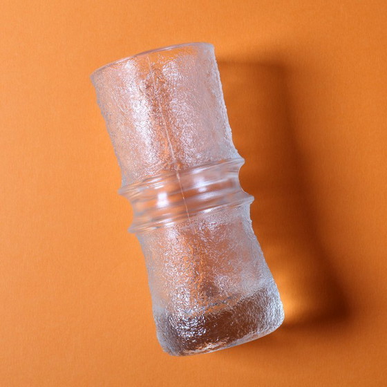 Image 1 of Mid-Century Modern Pressed Glass Vase: Pavel Panek Design, Rudolfova Hut