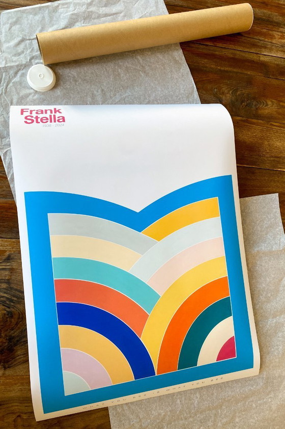 Image 1 of What you see is what you see - Frank Stella poster 50 × 70 cm