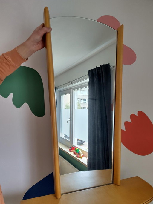 Vintage wooden mirror