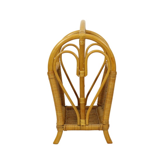 Image 1 of Revistero Boho de ratán y bambú