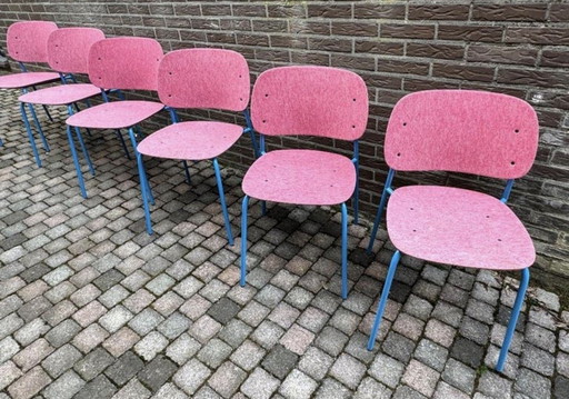 De Vorm design stoelen Hale PER Felt Stack Chair ZGAN