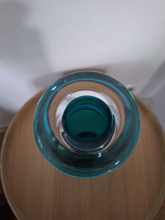 Image 1 of Vintage Rosenthal "Drunken Bottle" Vase – Turquoise (30 cm)