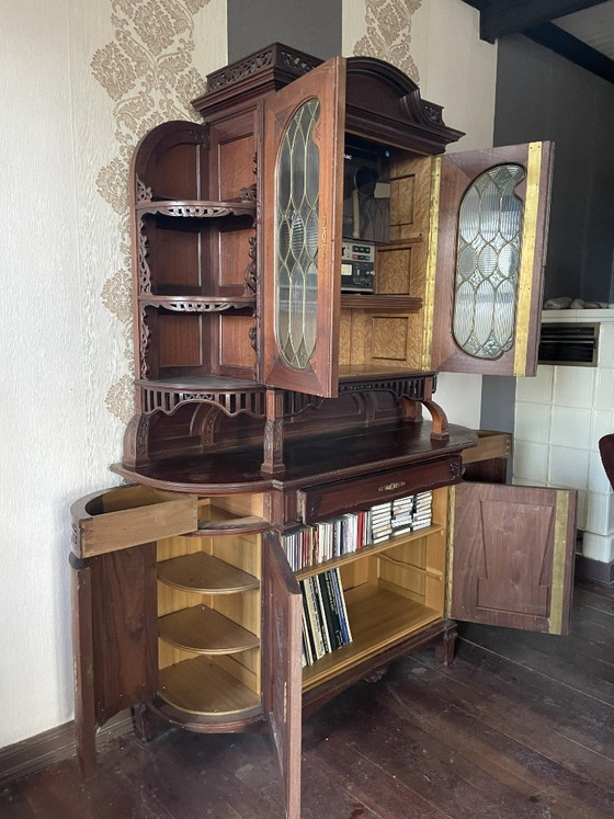 Antiker Buffetschrank – Buffetschränke, Glass, Wood (photo 6 of 6)