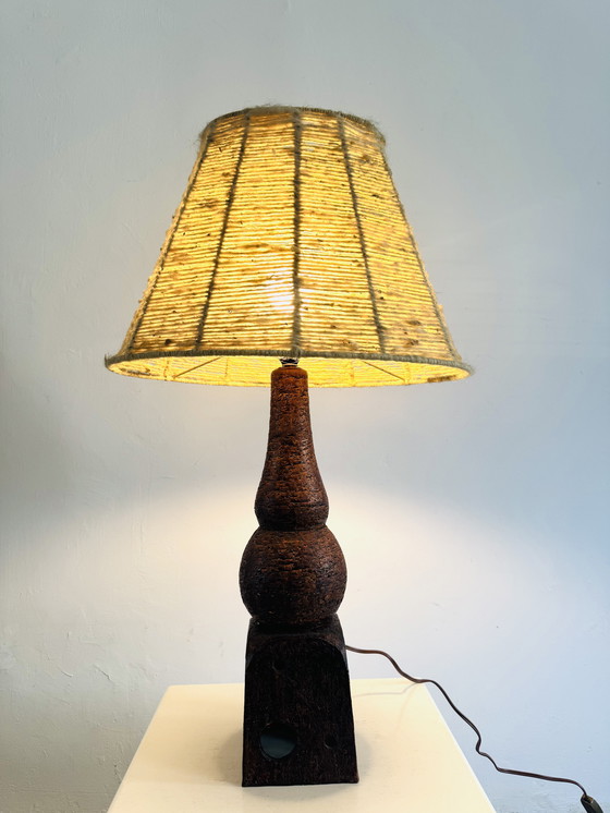 Image 1 of STONEWARE TABLE LAMP BY PIETER GROENEVELDT, THE NETHERLANDS, CIRCA 1950s