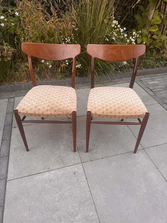 Set 4 Lübke Chairs – interlübke, Dining chairs, Wood, Textile (photo 2 of 8)