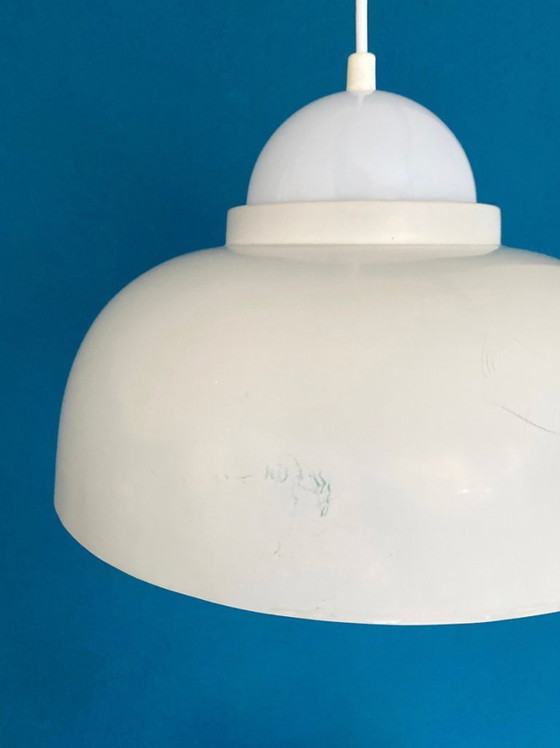 Image 1 of Lampada a sospensione vintage a forma di fungo, in metallo e acrilico, stile Space Age