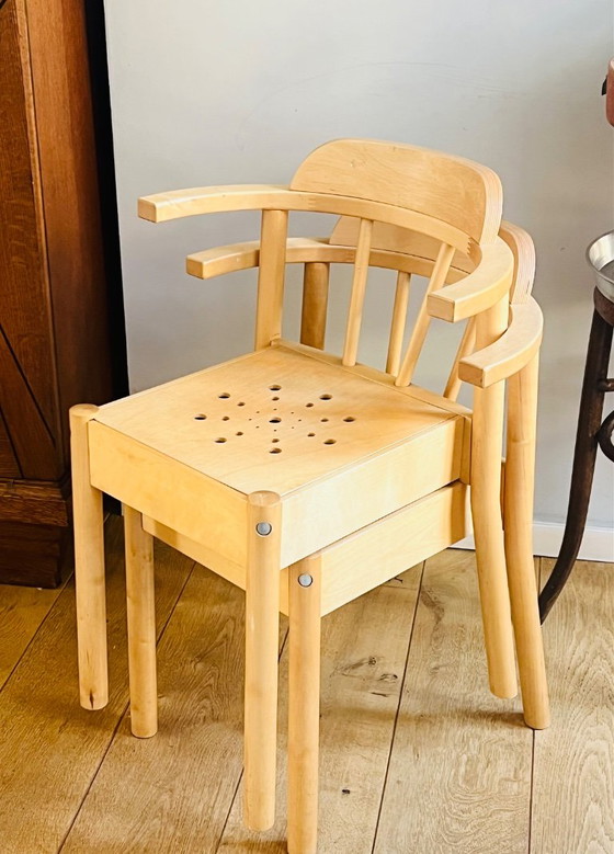 2 sedie vintage IKEA Lyder in legno curvato, stile postmoderno anni '90, prodotto molto robusto! (photo 3 of 15)