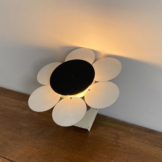 Image 1 of Vintage flower wall sconce. 1970s. Space age.