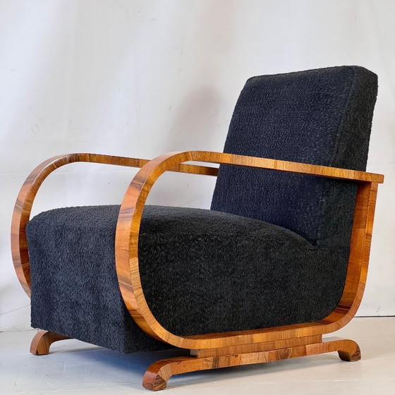 Image 1 of Paar Art-Déco-Sessel von Heal & Son, London, 1930er Jahre