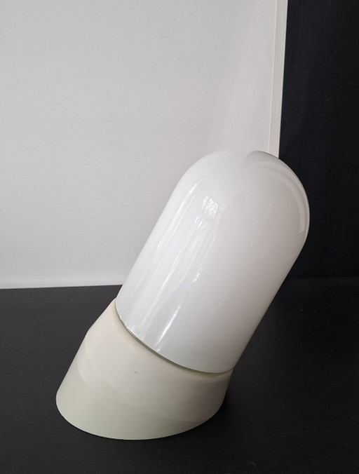 Originale belgische Wandleuchte der Firma Niko, weißes Opalglas, aus den 1950er Jahren. – wandlampen, Plastic