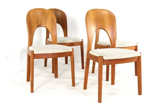 Image 1 of Suite de 4 chaises Koefoed Morten en teck vintage danois