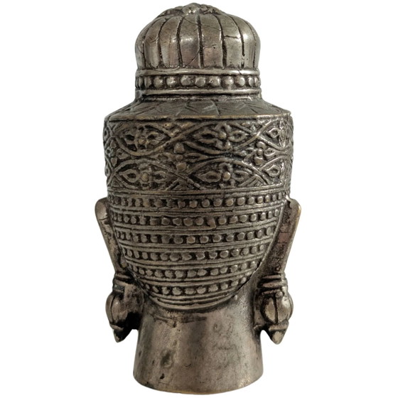 Tête de Bouddha en Bronze Massif – Sculptures (photo 5 of 9)