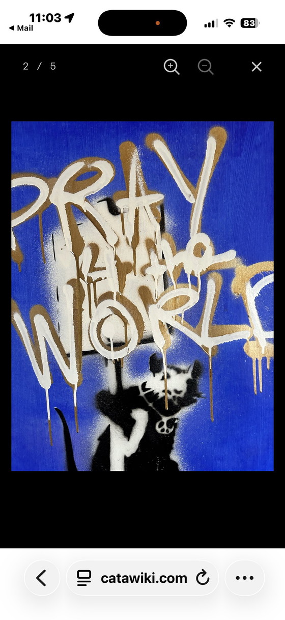 Image 1 of Gemälde „Betet für die Welt“ zu verkaufen