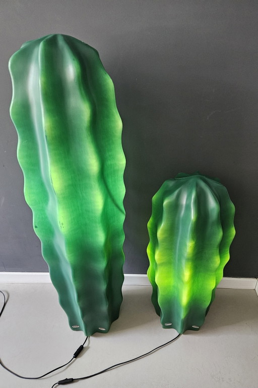 Set van 2 Flötotto Sucu Cactus Vloerlampen Art Nowo Jaren 90
