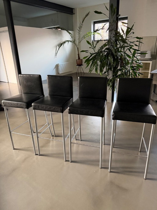 Walter Knoll - Jason Barstool – barkrukken, Leather, Metal (photo 2 of 8)