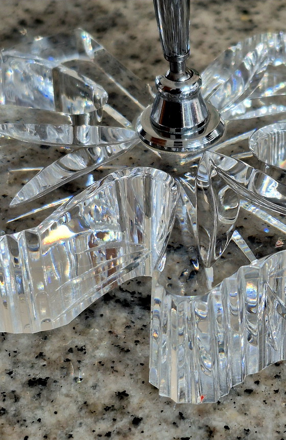 Image 1 of Waterford Kristallen Penhouder Penhouder Klaver Kristalglas