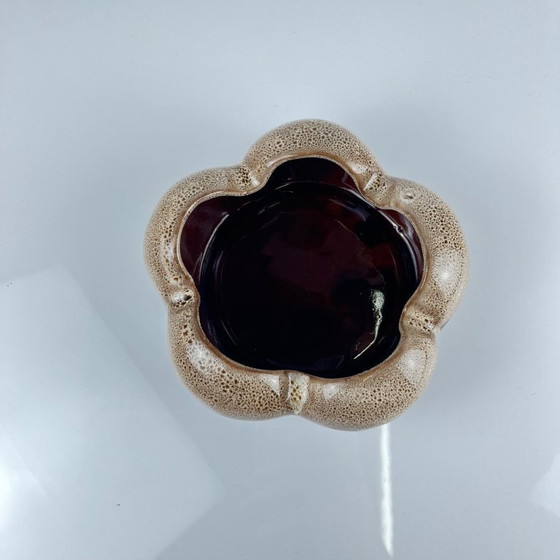 Image 1 of Plato baratija de cerámica esmaltada moteada - 1960/70