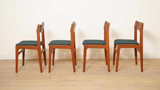 Image 1 of Set van 4 eetkamerstoelen | Vintage | Opnieuw gestoffeerd
