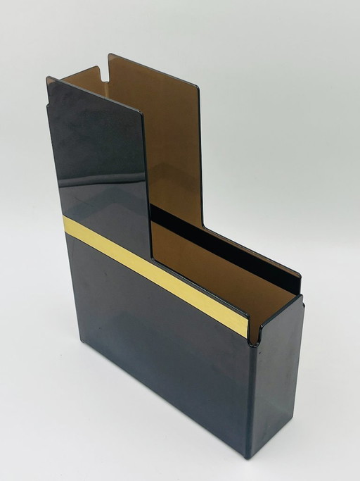 Vintage Esselte Bo Armstrong Magazine Rack – tijdschriftenrek, Plastic