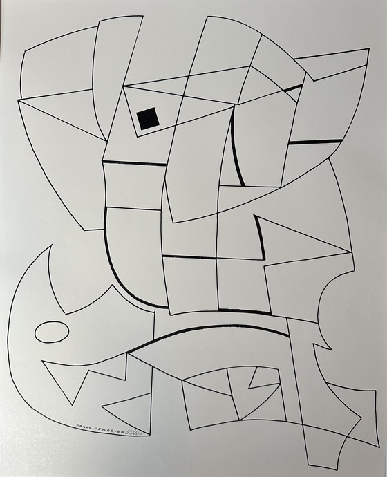 Image 1 of Genummerde zeefdruk - Carlo De Roover - Gesigneerd